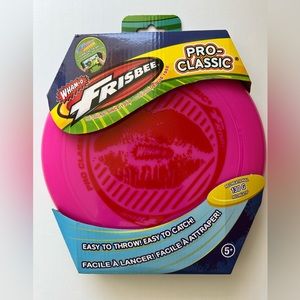 NEW In Box WHAM-O Pro Classic Frisbee Hot Pink Lips U-Flex Easy to Throw & Catch